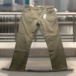 Warp + Weft AMS Amsterdam Slim Jeans Pants 36x28 Moss Green